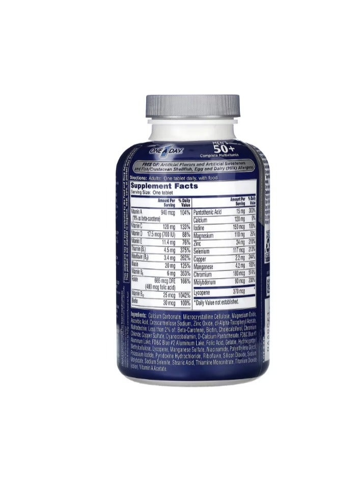 ONE A DAY Men's 50+ Complete Multivitamin 200 tablets - Image 2